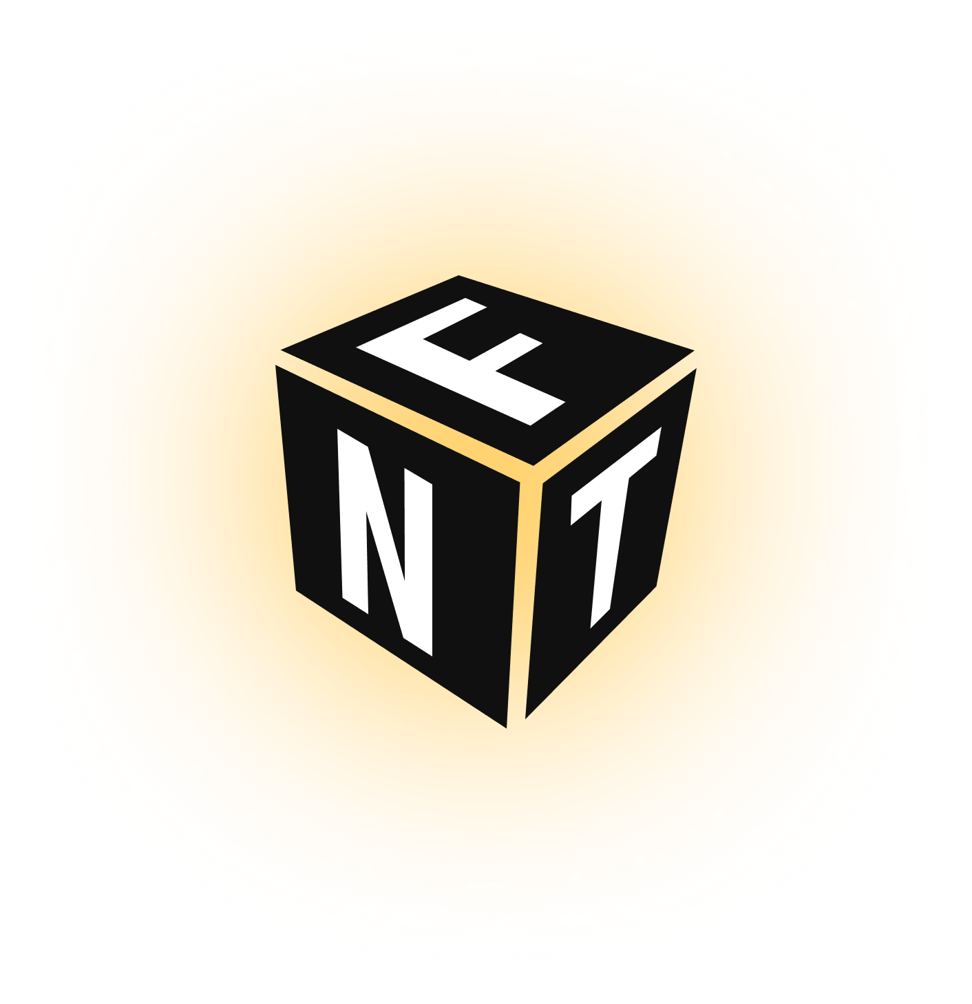 An image of Nifty NFT's glowing logo.